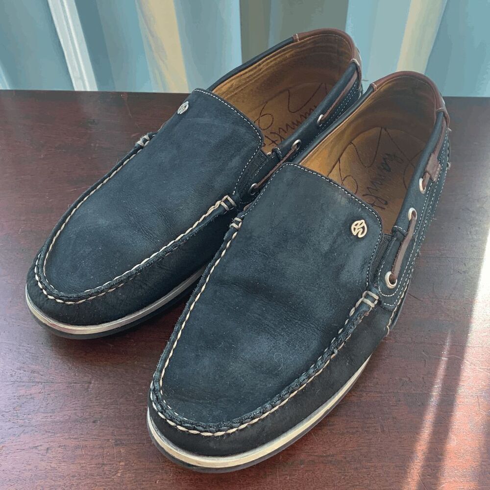 Hamilton Navy slip on men’s shoe ￼Size 10.5